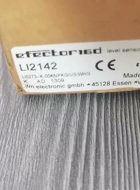 28  易福门液位传感器LI2142、全新未使用议价商品