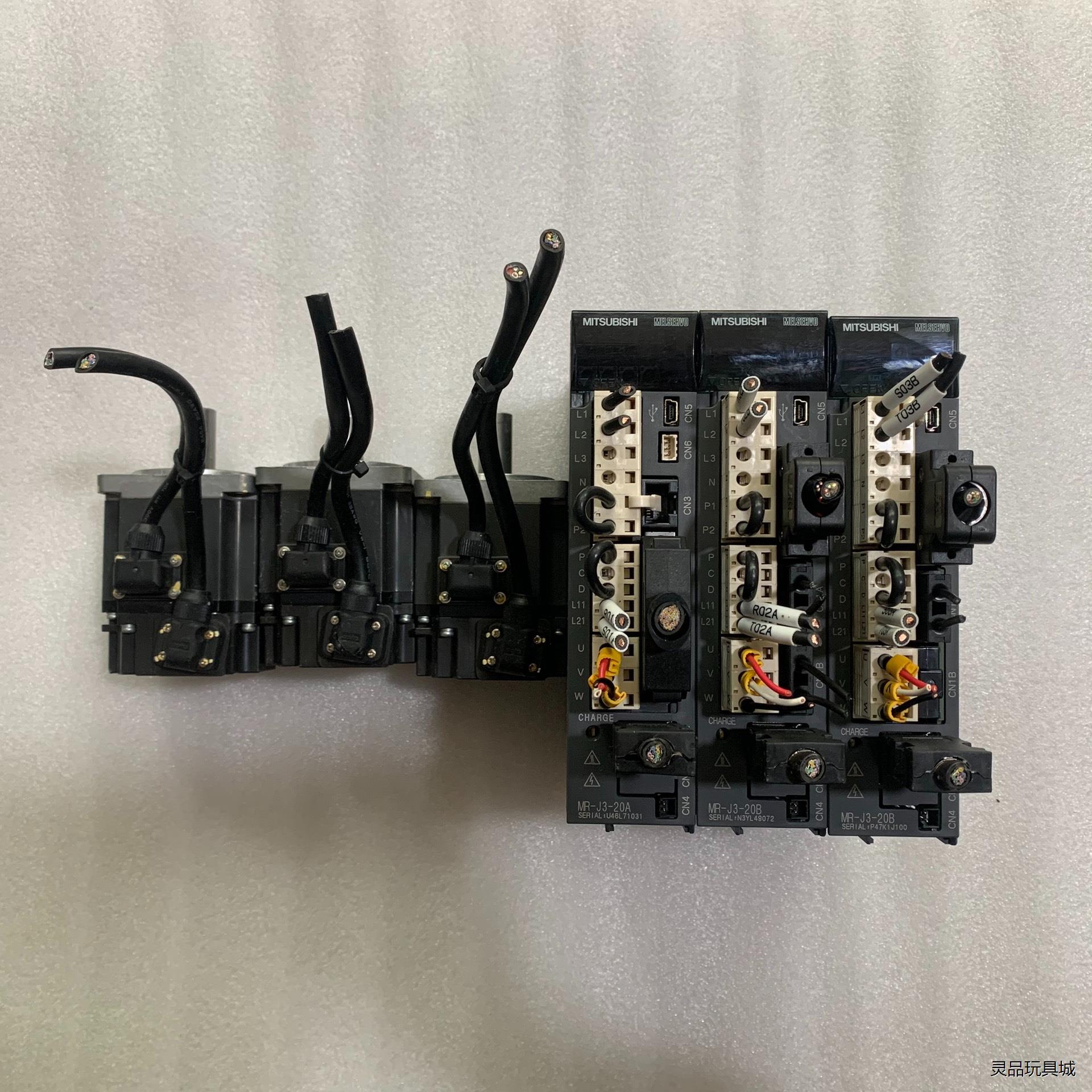 拆机三菱驱动器MR-J3-20A/20B，马达HF-KP23议价商品