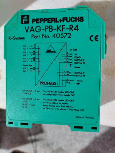倍加福P+F安全隔离栅通讯模块二手VBG-PB-KF-R4议价商品