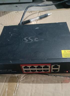 10口工业级供电交换机，spoe110t-48v洁川议价