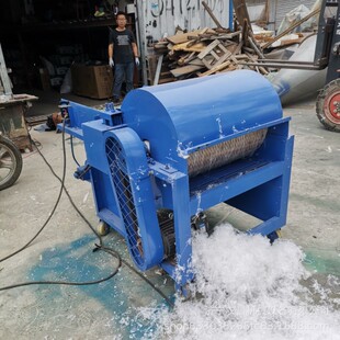 粗纱头旧毛衣开松机 小型丝瓜络开松散机 废旧棉花打棉机