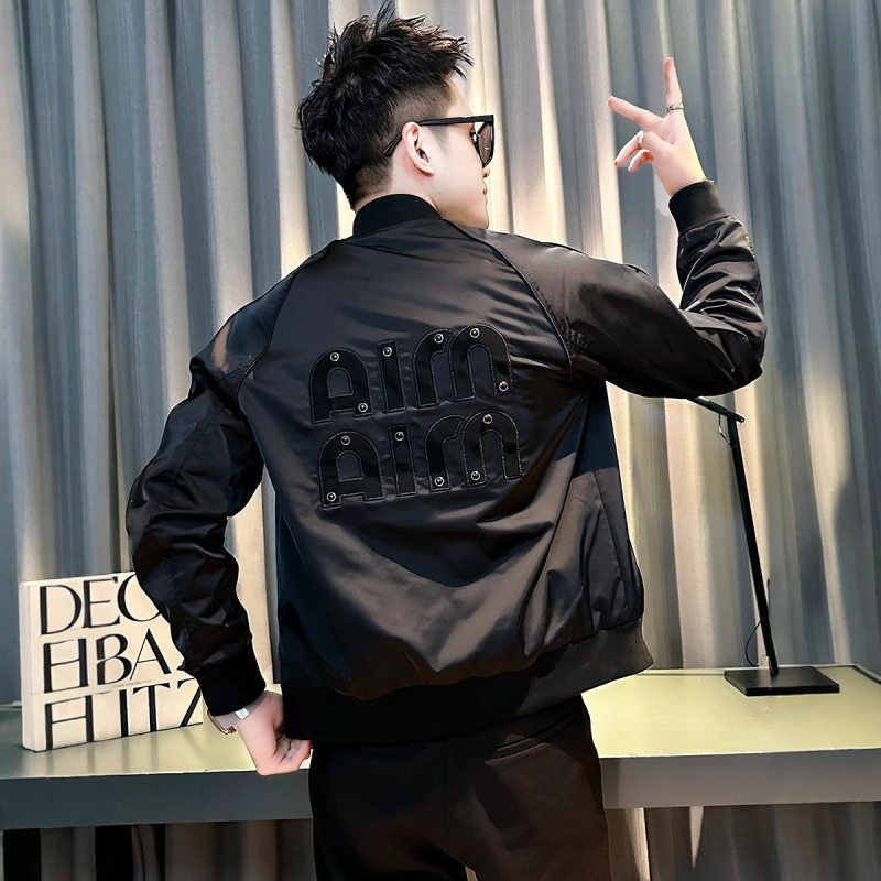 今年男士高级感2025外套修身秋季服夹克新款痞帅棒球流行爆款上衣