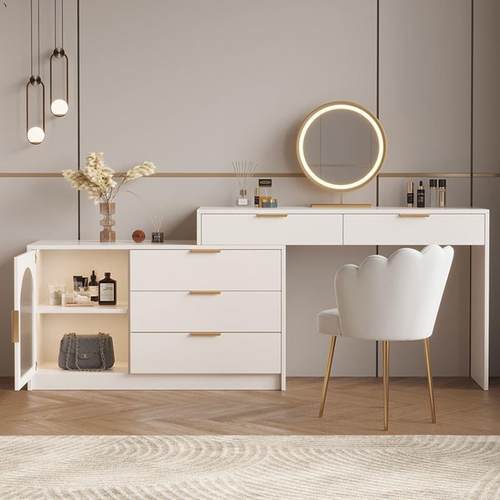 梳妆台现代简约桌多功能化