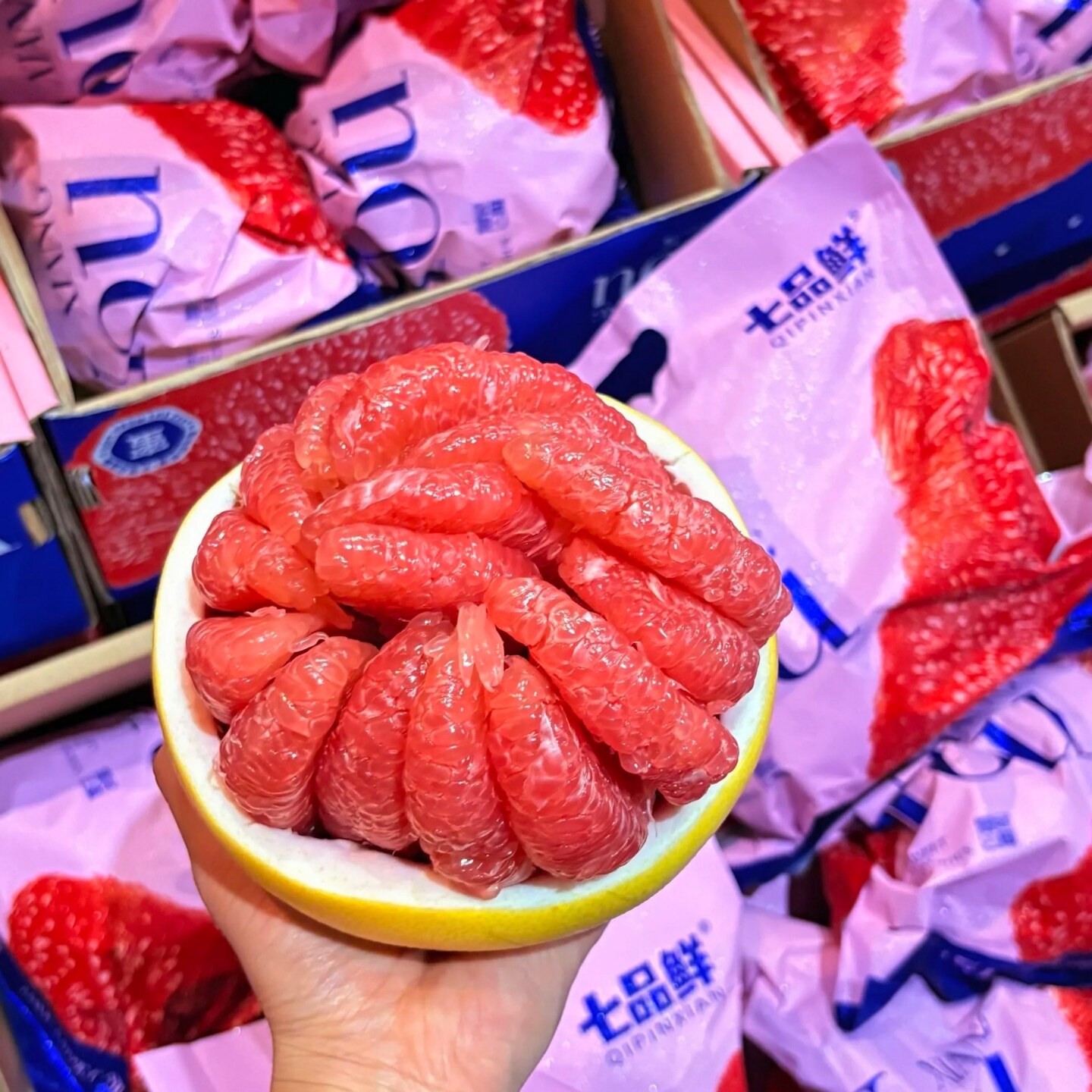 七品鲜【玫瑰红柚礼盒装】潮汕特柚子