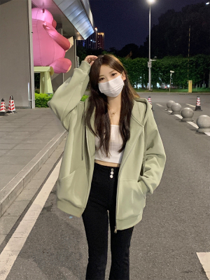 秋季拉链卫衣外套女春秋薄款2024新款爆款秋冬加绒加厚女装开衫