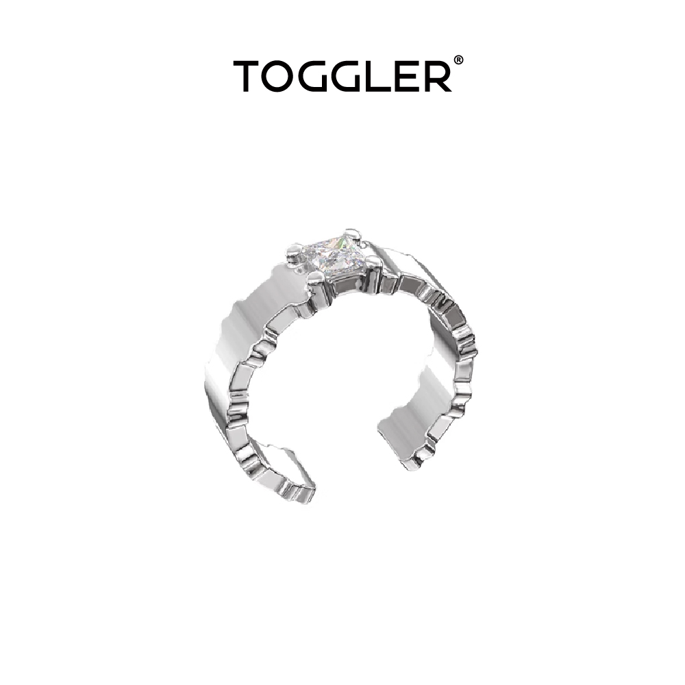 方形宝石平面组合戒指TOGGLER