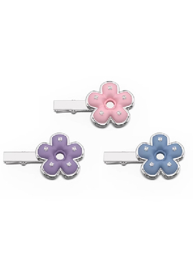 TOGGLER X FENGYI TAN 合作系列 硅胶花镶石镀金碎发bb夹边夹发夹