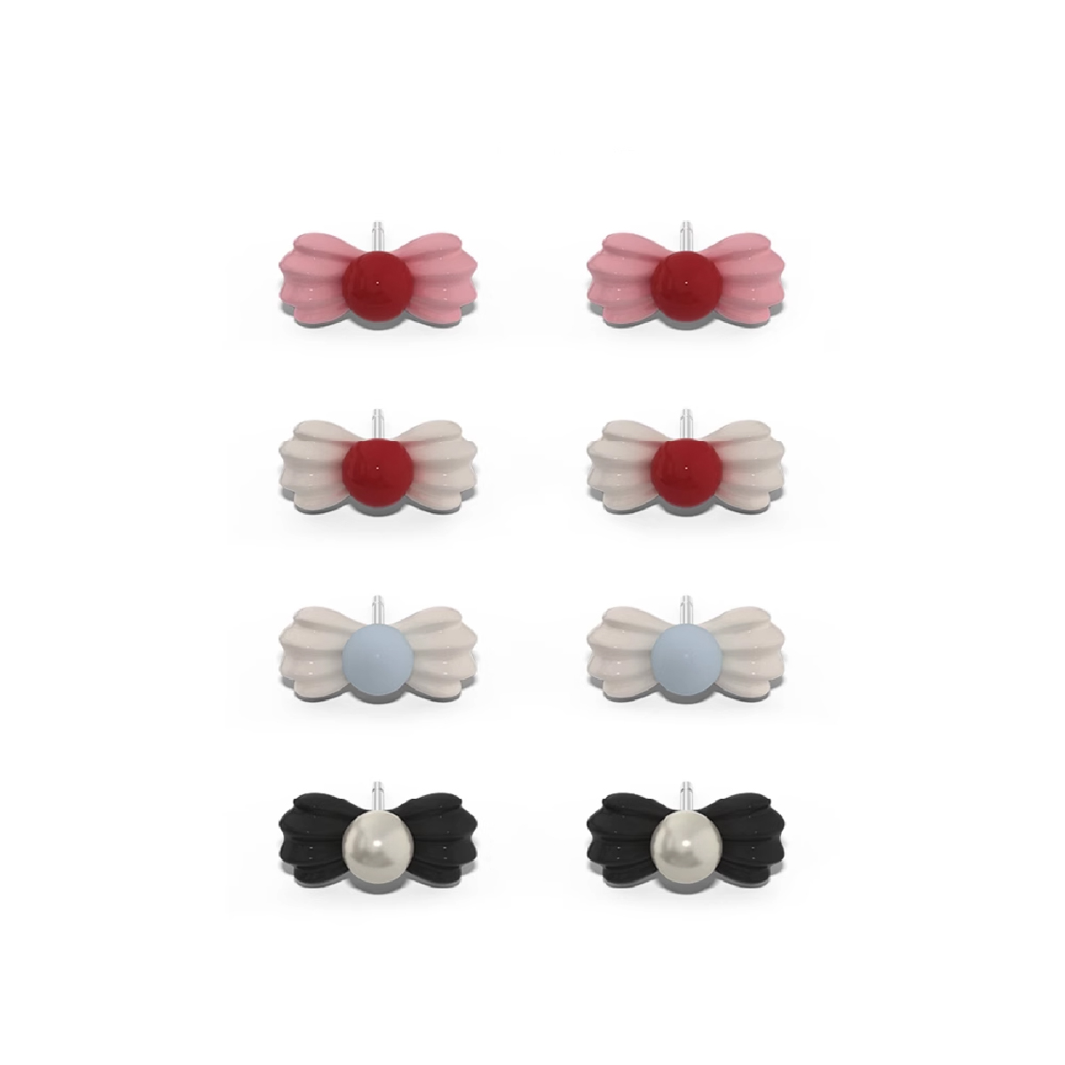 TOGGLER奶油可爱蝴蝶结耳钉