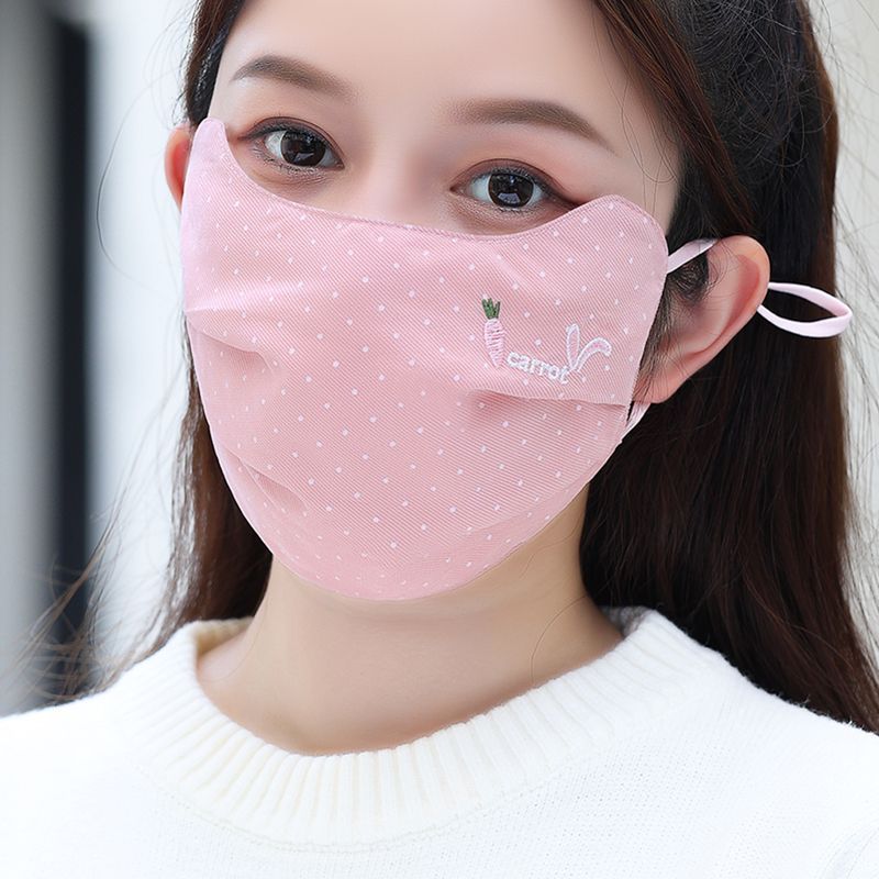 防寒保暖新款成人高颜值遮护全脸面罩口罩女纯全棉布可水洗秋冬季