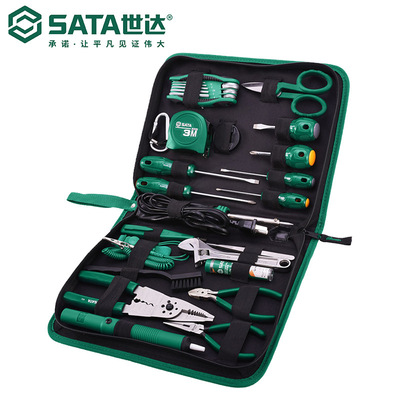 世达五金工具28件多功能汽修电工电子工具维修组合套装工具03760