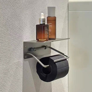 卷纸架卫生间厕纸盒厕所纸巾盒置物架卷纸挂架壁挂式高级感收纳盒