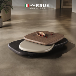 VRSUK旋转茶几别墅客厅大小户型设计师现代悬浮意式极简茶桌新款