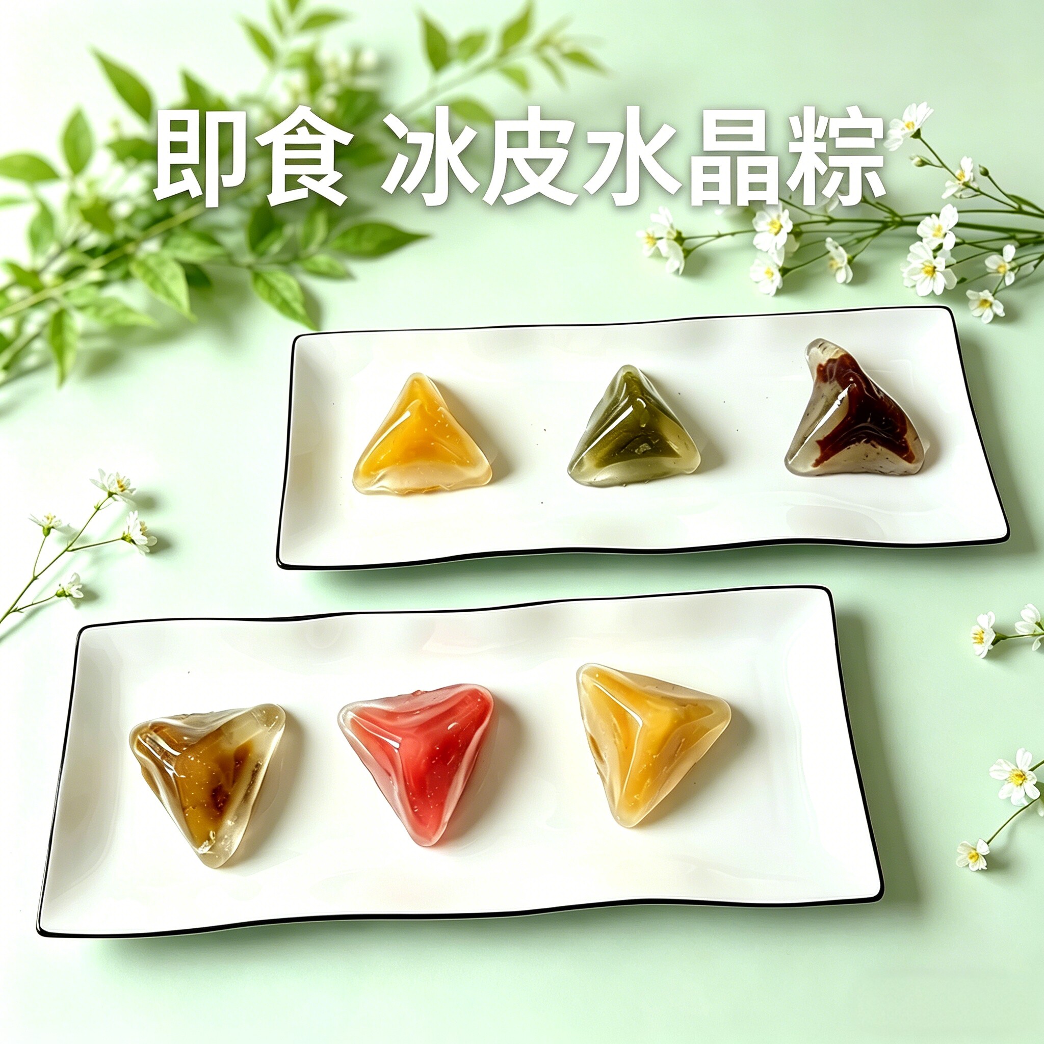 冰皮粽子水晶糕点心独立装夹心果冻QQ弹零食端午节零食下午茶果子