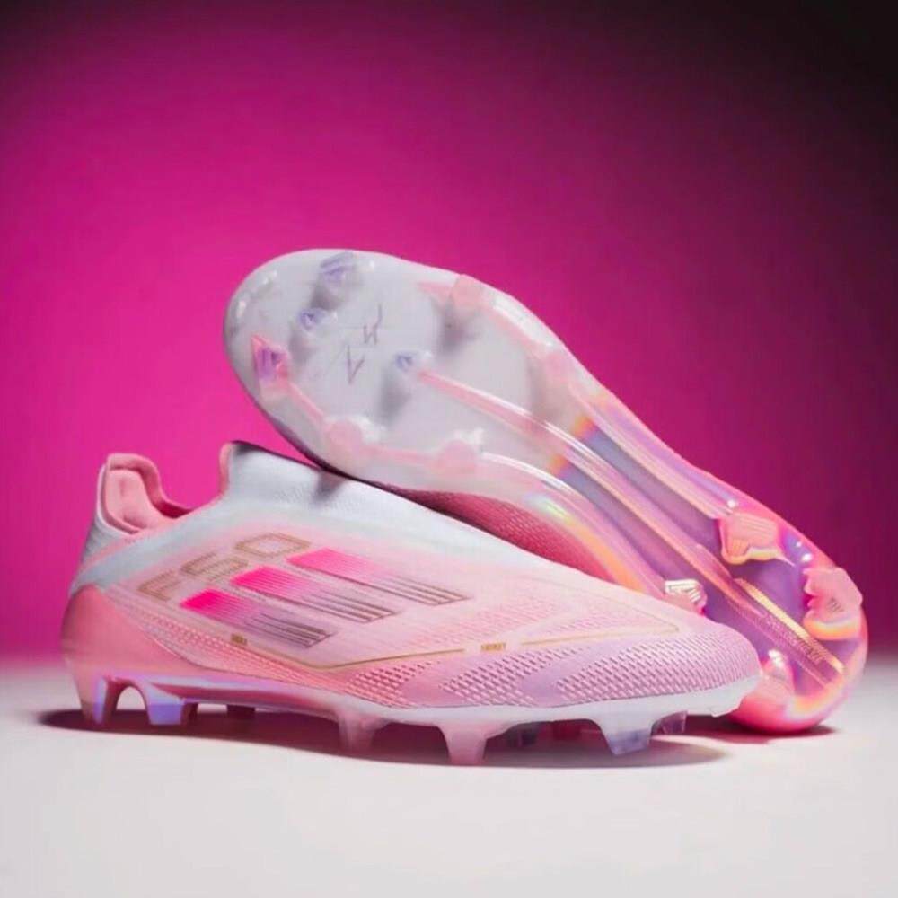 F50+足球鞋超轻FG长钉碎钉TF无鞋带猎鹰梅西亚马尔儿童成人男女