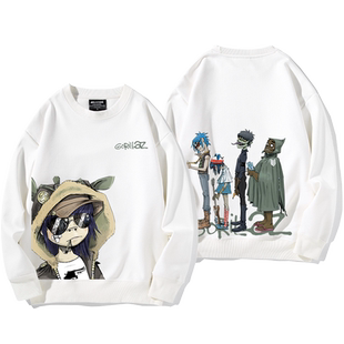 街头霸王Gorillaz乐队动漫卡通联名周边圆领卫衣男女宽松休闲上衣