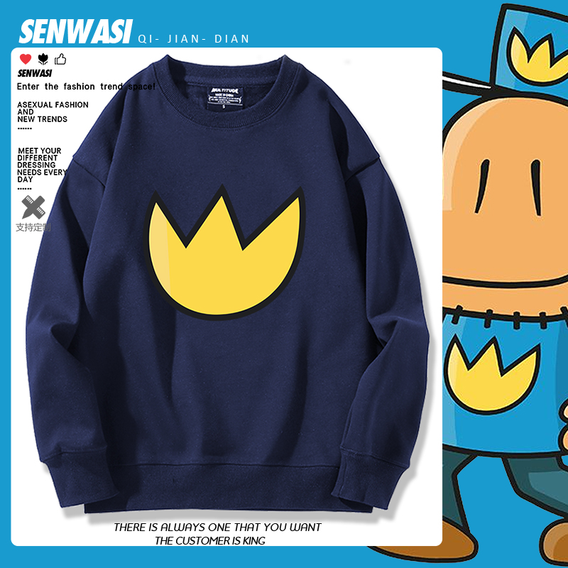 DOGMAN神探狗狗周边圆领卫衣男女2025年秋冬新款宽松百搭衣服潮流