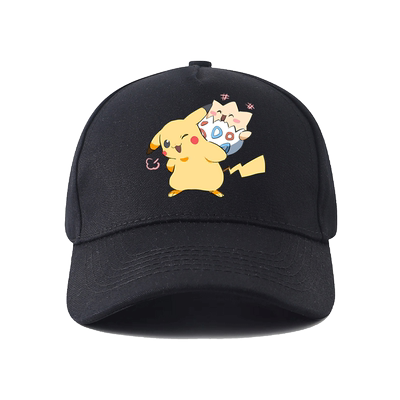 皮卡丘波克比精良宝可梦周边百搭鸭舌帽男女儿童户外防晒棒球帽子