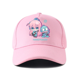 孤独摇滚联名库洛米美乐蒂汉顿周边棒球帽男女儿童鸭舌帽子