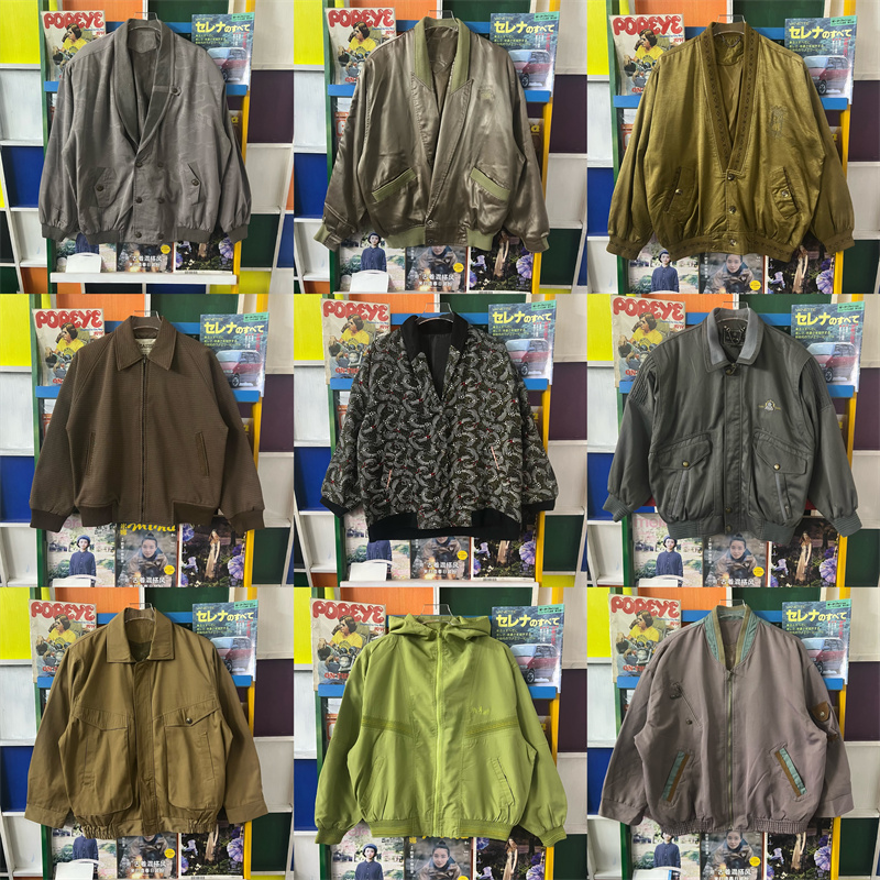 vintage古着外套港风行政夹克