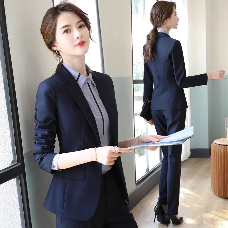 西装套装女春秋气质女神范职业装高端正装外套酒店前台经理工作服
