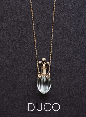 Fidiora系列晶石花瓶项链水晶925银个性创意高级【新品】