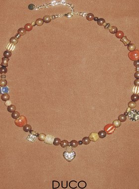 DUCOJOYE爱心吊坠多宝项链