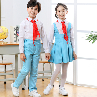 儿童大合唱演出服中小学生诗歌朗诵表演服校服幼儿园千人献词团新