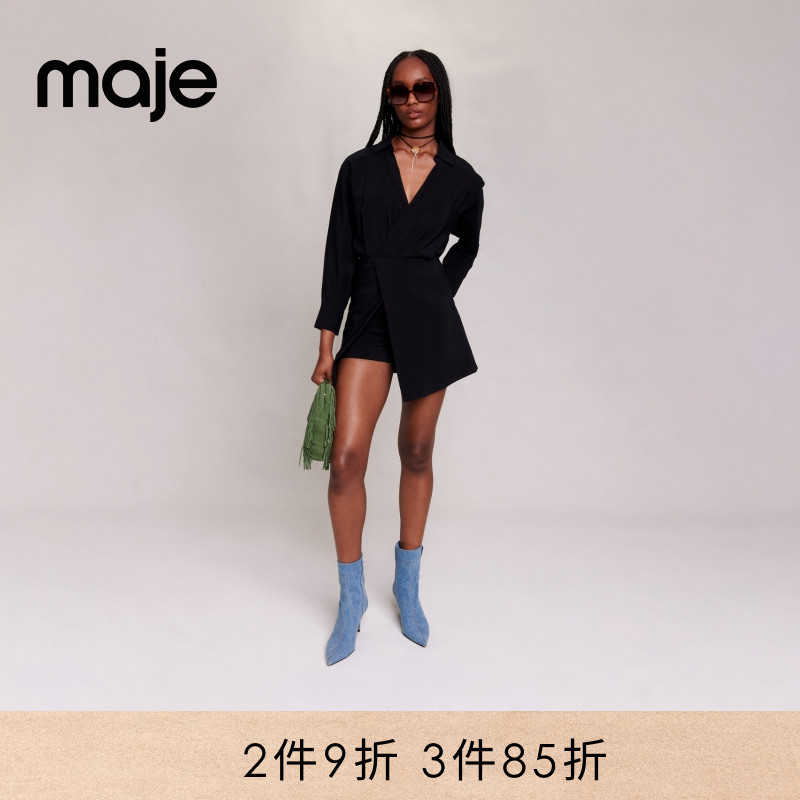 Maje黑色时尚女士连体衣