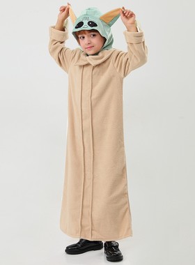 万圣节星球大战曼外星人尤达宝宝yoda baby童装舞台表演cosplay服