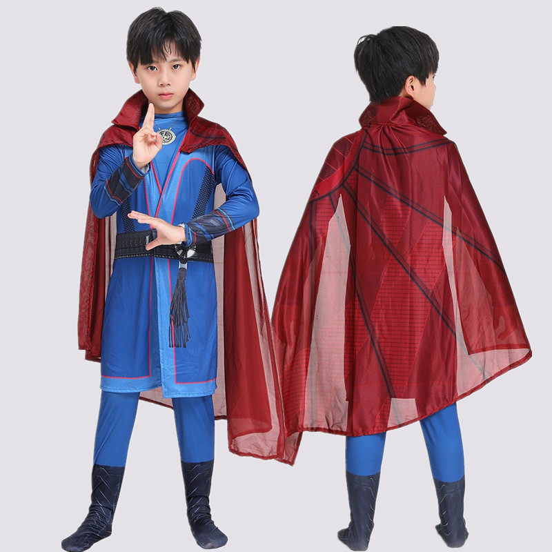 万圣节儿童超级英雄衣服奇异博士图片