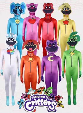 Poppy Playtimecos波比的游戏万圣节紧身衣亲子演出时间微笑动物