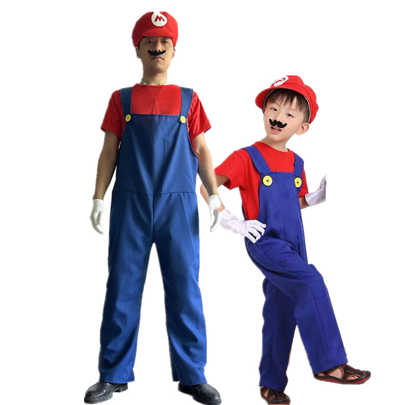 万圣节六一儿童服装 夏季短袖里奥衣服派对亲子cosplay动漫表演