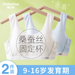 少女内衣初中高中学生运动跑步防震背心发育期二三阶段女大童文胸