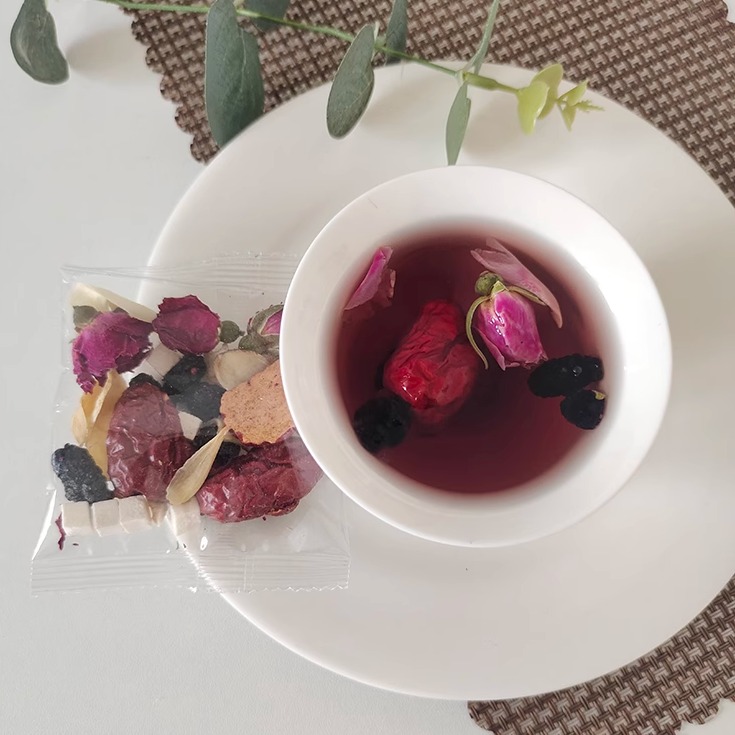 米容亮肤喝的组合茶卡贝农