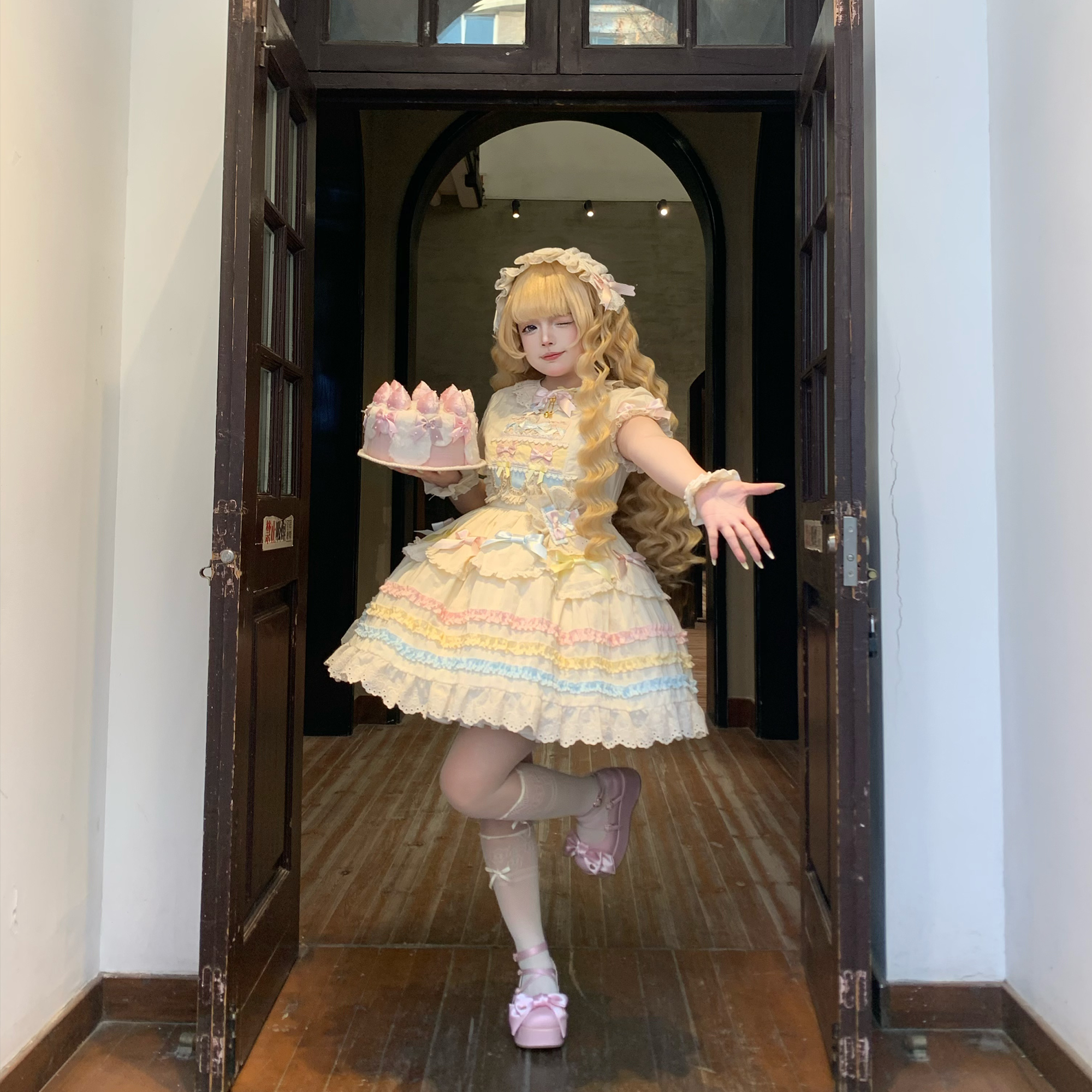 胖喵日记原创芝士蛋糕洛丽塔公主裙大码糖果风Lolita裙op款连衣裙,模玩/动漫/周边/娃圈三坑/桌游,lolita洛丽塔/软妹装/洋装,淘宝优惠券,粉丝福利购,淘宝优惠卷