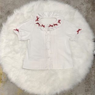 doll感打底衫 衬衫 可爱风百搭Lolita内搭 棉质姬袖 胖喵日记原创大码