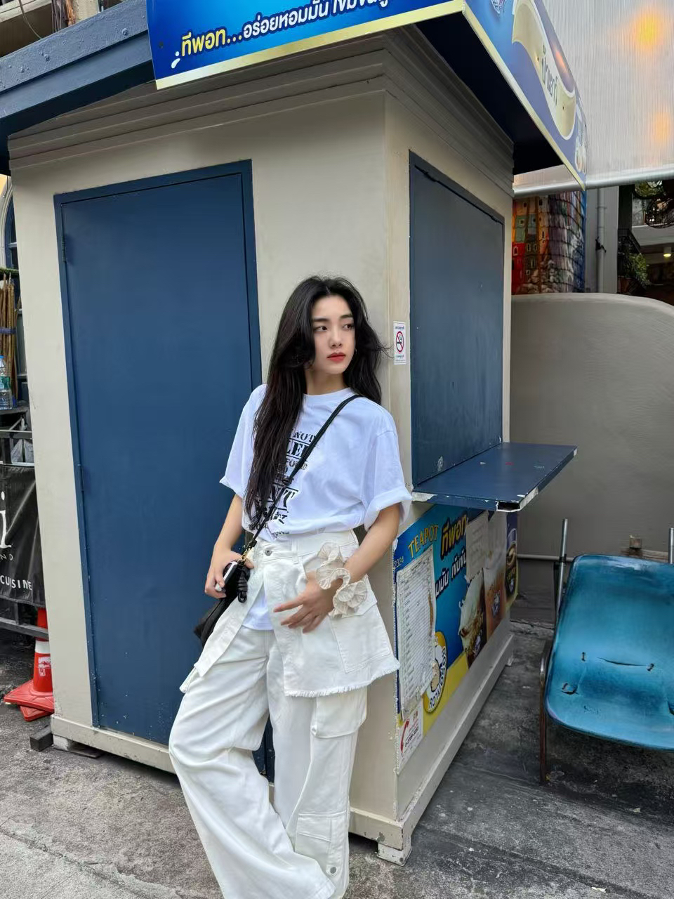 INchooseu笑笑家两件套牛仔裤