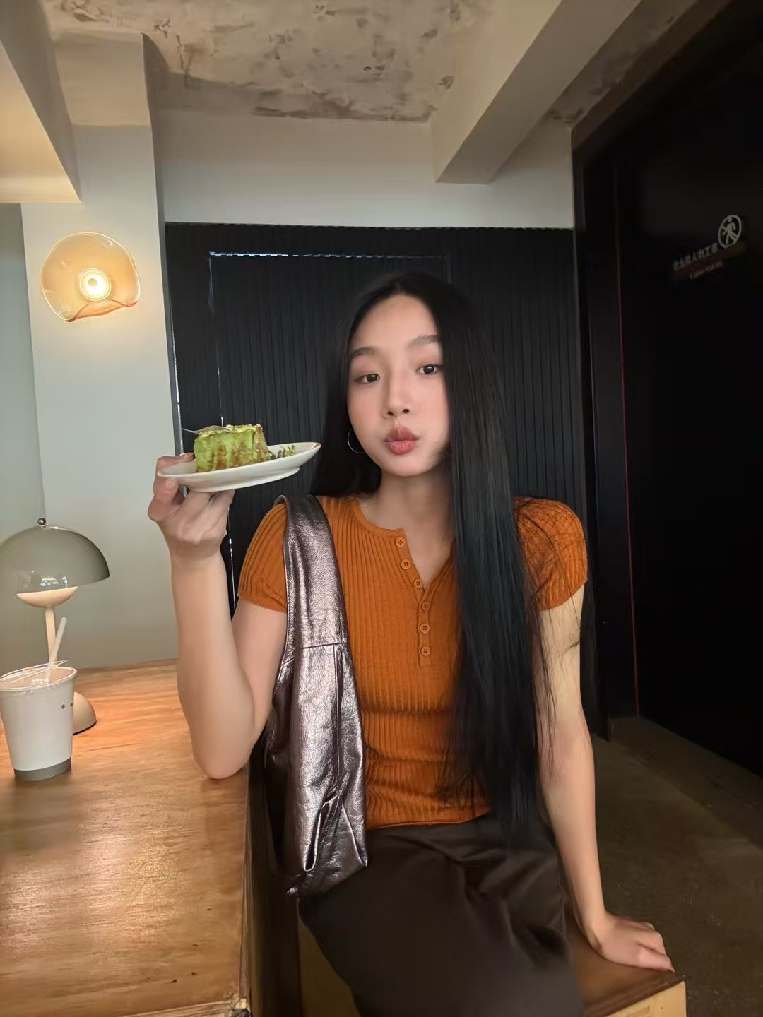 INchooseu夏季短袖羊毛针织衫