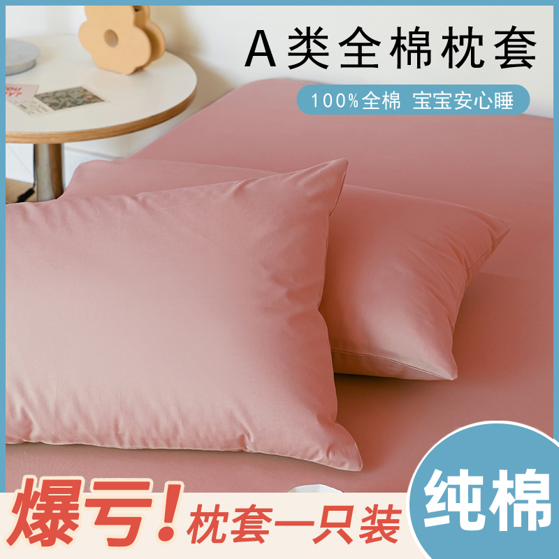 小号枕套30x50纯棉40x60儿童35x55一只装枕头套一对小尺寸迷你42