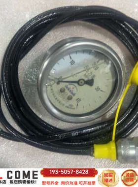 压力表带软管，测量范围0-40MPa，表盘清晰黑色软管详谈报价