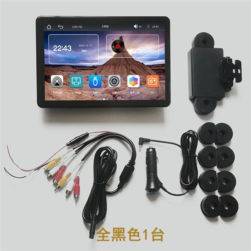 10.1寸车载汽车用后排娱乐靠枕头枕电影电视U盘MP5播放一体显示屏