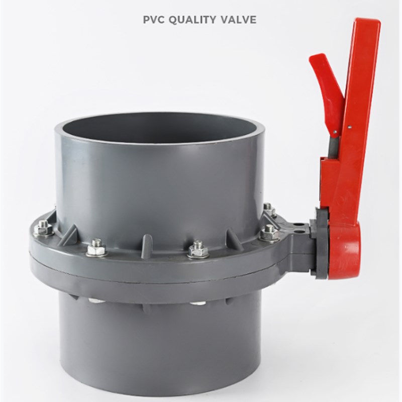 UPVC/PVC 塑料一体式蝶阀PVC蝶阀 海G边养殖蝶阀 塑料蝶阀 DN110