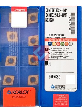 正品 韩国克洛伊 数控刀片 刀粒 CCMT09T302-HMP NC3020