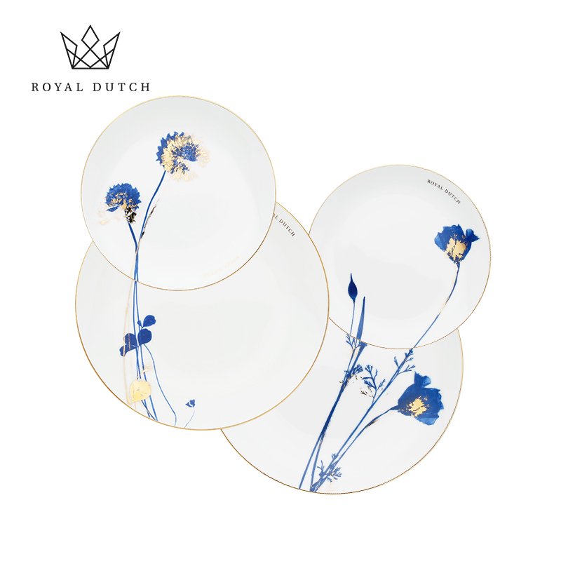 RoyalDutch皇家荷兰标本馆骨瓷餐盘餐具套装家用高档精致节日礼物