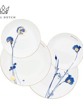 RoyalDutch皇家荷兰标本馆骨瓷餐盘餐具套组家用高档精致节日礼物