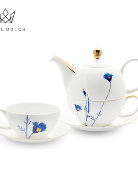 RoyalDutch皇家荷兰标本馆骨瓷咖啡杯子母壶欧式下午茶杯碟送礼物