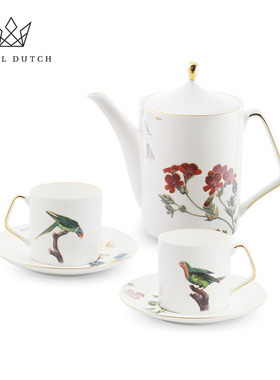 RoyalDutch皇家荷兰美术馆骨瓷咖啡杯碟高档精致下午茶具结婚礼物