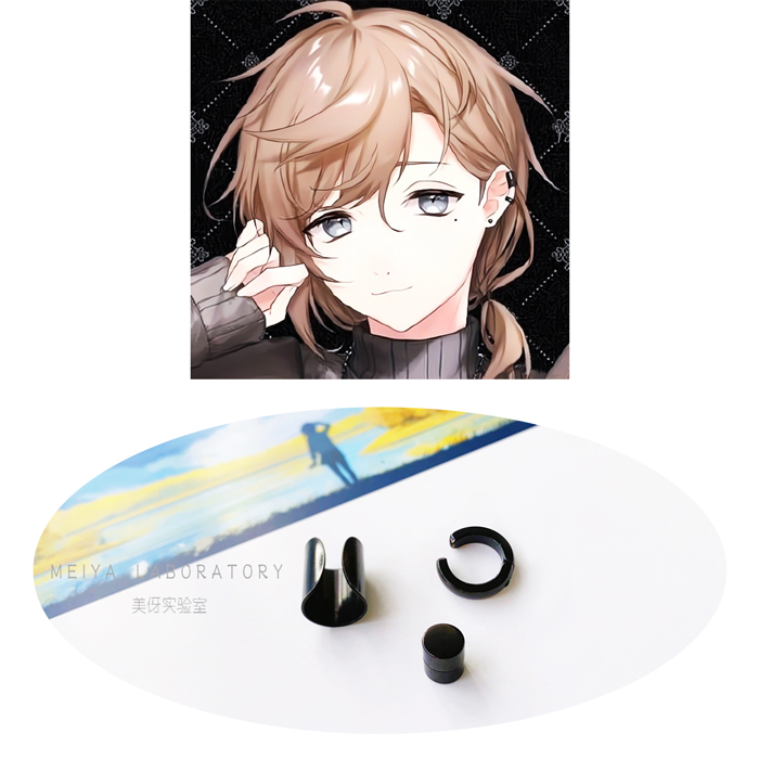 彩虹社虚拟主播叶师cos耳骨夹