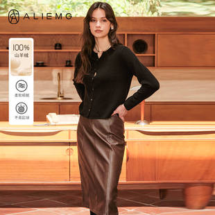 山羊绒针织开衫女2025年秋季新款外穿内搭长袖毛衣高级感外套上衣