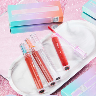 DMDN丝绒镜面唇釉哑光雾面唇彩口红雨衣不沾杯不掉色学生平价美妆